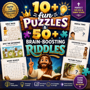 10+ fun puzzles & 50+ brain-boosting riddles