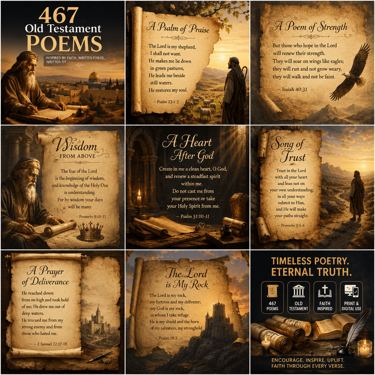 467 Old Testament Poems Sample Image